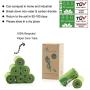 PET N PET Dog Poop Bag 120 Count Poop Bags 100% Vegetable-Based Corn Starch Compostable Poop Bags Unscented Poop Bags Refill Rolls