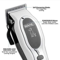 Wahl Pet-Pro Clipper & Trimmer Pet Grooming Combo Kit for Dogs and Cats: Comes with a corded Clipper and a battery operated Trimmer, by The Brand Used By Professionals. #9284,Chrome/White