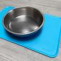 Max and Neo Dog Bowl Silicone Food Mat - We Donate One for One for Every Product Sold (18'' x 12'', Blue)
