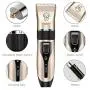 Kartice Dog Hair Clippers, Pet Hair Clippers Kit, Cordless Low Noise Rechargeable Dog Grooming Shaver Clippers with Nail Kits Scissors Comb for Dogs, Cats, Pets