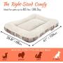 Fluffy Care Dog Bed Crate Pad Mat Pet Bed Puppy Bed Mat Mattress Kennel Pads 24 30 36 42 inch for Large Medium Small Dogs Cats Machine Washable Super Soft Cozy Non-Slip Bottom