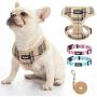PUPTECK Cute Dog Collar for Small Dogs - 2 Pack Adjustable Flowers Dog Collars - Soft Mesh Dog Harness Pet Puppy Comfort Padded Vest No Pull Harnesses
