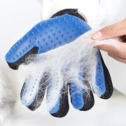 Nado Care Pet Grooming Gloves - Dog, Cat Bathing Scrubber Gloves - Pet Hair Remover Gloves - Deshedding, Massage for Cats, Dogs, Rabbit and Small Pets