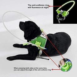 Blind Dog Harness, Dog Halo Collar and Protective Vest Ring for Pets Guiding Device, Prevent Collision & Build Confidence Pet Safe Accessories，Adjustable for a Custom Fit