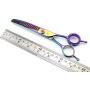 Freelander 7.0 inch Left Hand and Right Hand Japanese 440C Downward Curved Dog Chunker Shears Professional Pet Grooming Thinning Scissors