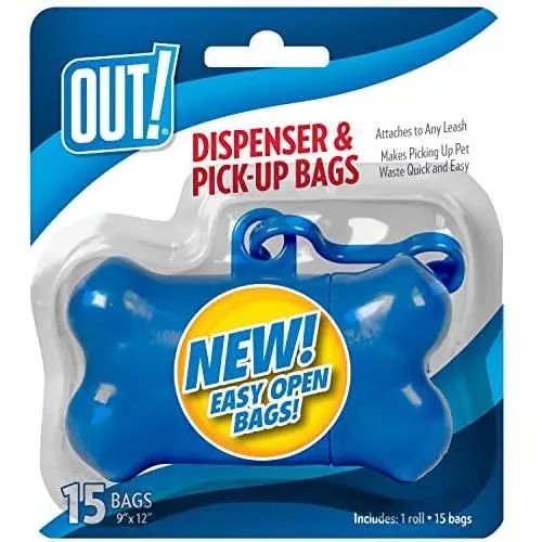 Out! Dispenser & 15 Pick-Up Bags Out! Dispenser & 15 Pick-Up Bags
