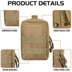 RubRab Tactical Dog Harness Vest with Handle Military Working Training Molle Vest with Metal Buckles & Loop Panels Free Bungee Dog Leash