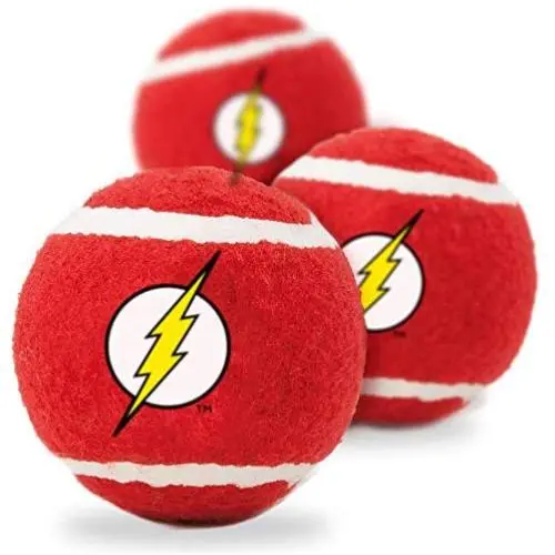 Buckle-Down Dog Toy Tennis Balls Flash Icon Red White Yellow Buckle-Down Dog Toy Tennis Balls Flash Icon Red White Yellow