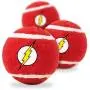Buckle-Down Dog Toy Tennis Balls Flash Icon Red White Yellow Buckle-Down Dog Toy Tennis Balls Flash Icon Red White Yellow
