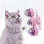 Rotatable Windmill Cat Toy Turntable Teasing Interactive Kitten with Catnip Cat Scratching Tickle Pet Ball Toys Cat Supplies 1PC