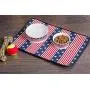 Bone Dry Stars & Stripes Patriotic Flag Ceramic Pet Bowl Bone Dry Stars & Stripes Patriotic Flag Ceramic Pet Bowl