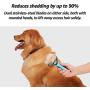 Nidawi Dog Grooming Brush and Deshedding Tool for Detangling Loose Hair and Undercoat, Helps Reduce Tangles, Shedding, and Mats in Long Fur, Gentle and Stress Free