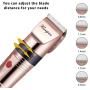 HANSPROU Dog Shaver Clippers High Power Dog Clipper for Thick Heavy Coats Low Noise Plug-in Pet Trimmer Pet Professional Grooming Clippers with Guard Combs Brush for Dogs Cats and Other Animals