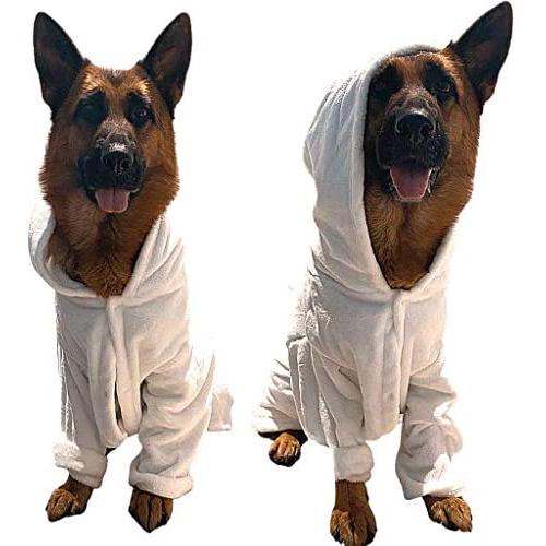 XXL Dog Bathrobe Absorbent Towels - Use This Luxury Dog Pajamas After Your Dog Shower, Tub or Beach - Dog Robe Can Be Used As A Dog Blanket, Sweater or for Dog Gifts - Great Puppy Sweater or Towel