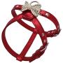 Dogs Kingdom Luxury Leather Rhinestone Butterfly Dog Walking Harness