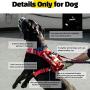 Dog Harness, No-Pull Pet Harness, Adjustable Eva Padded Dog Vest, Reflective No-Choke Pet Velcro Patch Vest with Easy Control Handle