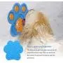 ZUDZUW 2PCS Pet Lick Mat, Peanut Butter Lick Pad, Dogs Cats Slow Feeder Distraction Device Makes Shower Easy and Funny & Anxiety Relief IQ Treat Mat Silicone Dog Cat Lick Mat