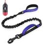 Short Dog Leash with Padded Handle, Bungee Dog Leash Shock Absorbing, Nylon Reflective Pet Leashes for Walking, Dog Lead for Medium & Large Dogs