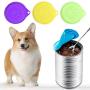SHIYUE 6PS Pet Food Can Covers, Universal Silicone Food Can Lid Cover for Pet Food, BPA-Free Reusable Can Lids for Most Dog and Cat
