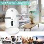 Automatic Cat Feeder, HD Camera WiFi Enabled Smart Auto Pet Feeder, Programmable Timed Dog Food Dispenser, Portion Control, Night Vision, Voice and Video Recording, App for iPhone and Android