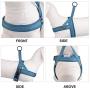 Creation Core Adjustable Dog Harness Mesh Padded Breathable Reflective Nylon Pet Vest Easy to Walk, Blue XXS