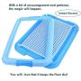 Petforu Dog Training Trays, Pet Toilet Training Pad Holder [Blue + White]