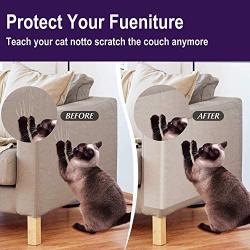 N/W Cat Couch Protector,10 Pack Cat Scratch Deterrent for Furniture,Double-Sided Clear Trainging Tape, 6-Pack XL17’’L 12’’W+4-Pack L 18’’L 6”W for Protect The Couch Door Walls.