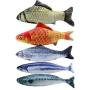 Krimo Catnip Toys Stuffed Simulation Fish Pet Cat Toy Pets Pillow Chew Supplies for Cat Kitten Kitty, 5 Pcs