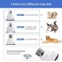 EnMose Painless Dog Nail Grinder Clipper with Grooming Shaver Port, Recharge Electric Pet Nail & Hair Trimmer, Paws Nail Clipper Smoothing for Small Medium Large Dogs & Cats & Pets