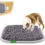 LAMTWEK Snuffle Mat for Dogs, 17'' x 21'' Dog Snuffle Mat Interactive Feed Game for Boredom, Encourages Natural Foraging Skills and Stress Relief, Easy to Fill/Machine Washable (with 2PCS Suction Cups LAMTWEK Snuffle Mat for Dogs, 17'' x 21'' Dog Snuffle Mat Interactive Feed Game for Boredom, Encourages Natural Foraging Skills and Stress Relief, Easy to Fill/Machine Washable (with 2PCS Suction Cups