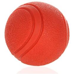 YUSENPET Tough Rubber Bouncy Tennis Ball, Floatable Retrieve Chew Toy Virtually Indestructible for Dogs Water Swimming Pool Play, Tennis Size