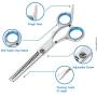 Bamlue Dog Grooming Scissors Stainless Steel Professional Anti-Rust Shears Set Pet Grooming Scissors Kit,Thinning Straight Comb for Long Short Hair for Dogs/Cats/Pet