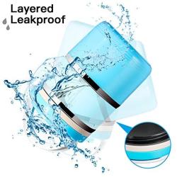 YOUTHINK Travel Dog Bowl Stainless Steel Fit Water and Feed Bowl Portable Spill Proof Pet Bows Multiple Layers Pet Water Food Storage Container with Handle for Dog Cats Outdoor Traveling …