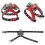 Christmas Cat Harness and Leash Set, Escape Proof Adjustable Dog Harness,Pet Halter Vest Harness with Christmas Style Bow Tie,Suitable for Outdoor Walks of Cats and Small Dogs Christmas Cat Harness and Leash Set, Escape Proof Adjustable Dog Harness,Pet Halter Vest Harness with Christmas Style Bow Tie,Suitable for Outdoor Walks of Cats and Small Dogs
