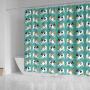 Paws With Attitude Toy Fox Terrier Dog Hearts Pattern Print Shower Curtains