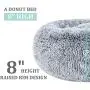 Poohoo Calming Faux Fur Donut Cuddler Dog Bed,Washable Round Cat Bed Pillow Cuddler Gradient Color(23''/30'') for Small Medium Dogs (M 23'', Grey) Poohoo Calming Faux Fur Donut Cuddler Dog Bed,Washable Round Cat Bed Pillow Cuddler Gradient Color(23''/30'') for Small Medium Dogs (M 23'', Grey)