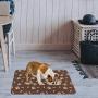 SCENEREAL Waterproof and Non-Slip Dog Food Mat - 2 Pack Pet Feeding Mat - Dog Mat for Bowls 2 Treat Mat for Dogs Cats
