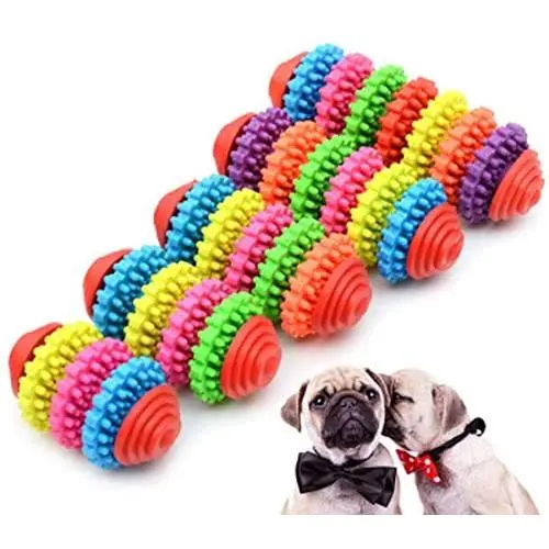 Ychaoya 5 PCS Colorful Swivel TPR Pet Toys, Random Color Delivery Ychaoya 5 PCS Colorful Swivel TPR Pet Toys, Random Color Delivery