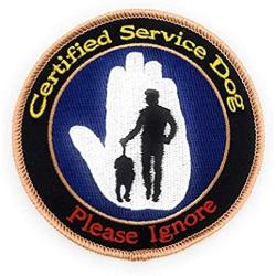 Furbaby Products Veteran Service Dog Large Patch 4 Inch Embroidered Custom Made Serving Those who Served us Do Not Pet for Large Dogs Puppy and Pets (Single, Certified Service Dog)