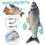 Aquatic Electronic Pet Cat Plush Toy USB Charging Simulation Fish
