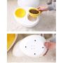 Egg Shape Double Diner Feeder Dish Food Bowl & Water Bottle for Pet Dog Cat Pink color