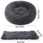 Legendog Cat Bed for Indoor Cats, Warm Cute Cat Bed for Kittens, Cat Bed Round Faux Fur Cat Bed, Anti-Slip Cat Cushion Bed with Soft Pet Blanket