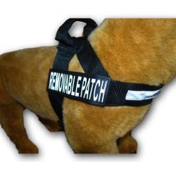 DO NOT PET Nylon Strap Service Dog Harness No Pull Guide Assistance Comes with 2 Reflective DO NOT PET Removable Patches. Please Measure Your Dog Before Ordering.