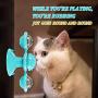 Equimedicos 2020 Newest Windmill Cat Toy - Cat Toy with LED and Catnip Ball, Cat Turntable Teasing Interactive Toy with a Suction Cup Base, Can be Cleaned, Rotary Massage Tickle Anti-bite