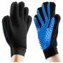 LHZTECH Upgrade Pet Grooming Glove - Efficient Deshedding Bathing Massage Hair Remover Gloves - Gentle Brush for Dogs, Cats, Rabbits and Horses (1 Pair)