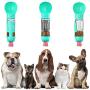 Dog Water Bottle Portable Pet Water Bottle for Walking Dog Water Bottle with Food Storage 4 in 1 Dog Water Bottle for Traveling Hiking with Bowl for Dogs Cats