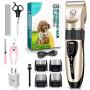 Dog Shaver Clippers Low Noise Rechargeable Cordless Electric Quiet Hair Clippers Set for All Apply Dogs Cats Pets