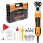 BEETRO 550W Electric Professional Sheep Shears, Animal Grooming Clippers for Sheep Alpacas Goats and More, 6 Speeds Heavy Duty Farm Livestock Haircut, with an Extra Set of Shearing Blades