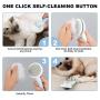 ibestbuy Self Cleaning Slicker Brush for Dogs and Cats,Shedding and Grooming Short & Long Haired Pets,Removing Loose Undercoat,Mats,Knots and Tangled Hair,Massage Pet Skin