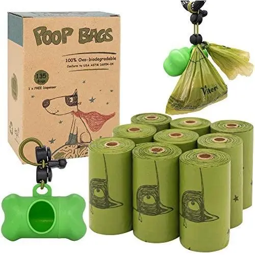 Vitervi Dog Poop Bags, Extra Thick Strong 100% Leak Proof, Unscented, Eco-Friendly Doggie Waste Bags with Dispenser Vitervi Dog Poop Bags, Extra Thick Strong 100% Leak Proof, Unscented, Eco-Friendly Doggie Waste Bags with Dispenser